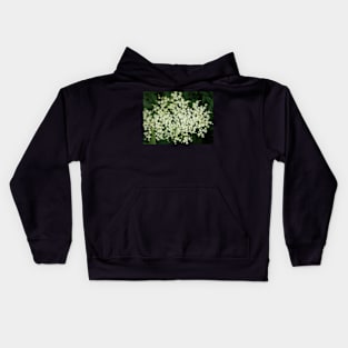 White flowers Kids Hoodie